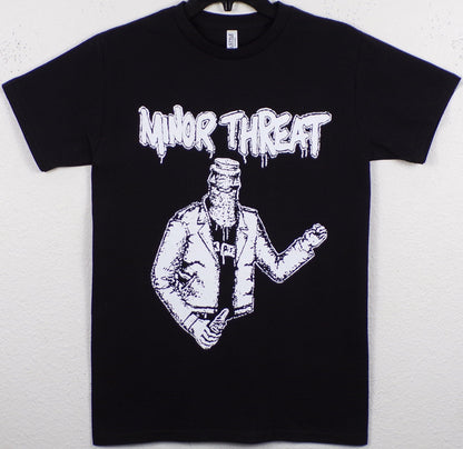 Minor Threat - Bottle Man Adult Unisex Silkscreen T-Shirt, Punk Rock Tee, Available in Small-2XL.