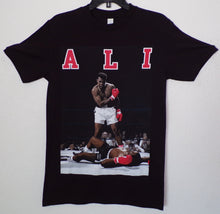 Load image into Gallery viewer, ’Muhammad Ali - ALI’ Adult Silkscreen T-Shirt. Available From Small-3XL. - Unisex Short Sleeve Shirt
