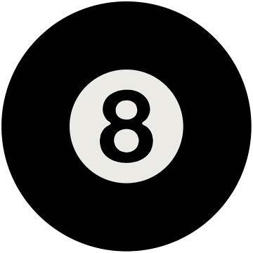 New 8 Ball Curved Metal With Hemmed Edges Dome Signs 15 inches Round.