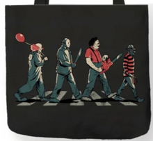 Load image into Gallery viewer, New ’Abbey Road Walking Horror’ Canvas Tote Bags. Image Is Printed On Both Sides. - Handbags
