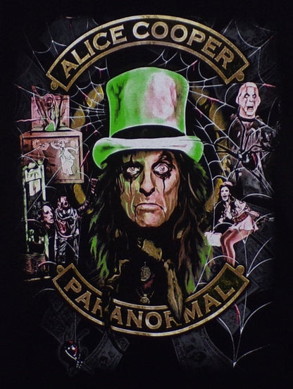 New ’Alice Cooper - Paranormal’ Unisex Silkscreen T-Shirt. Available From Small-3XL. - Men’s Short Sleeve Shirt