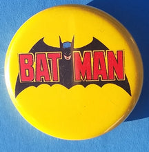 Load image into Gallery viewer, new batman button set of 8 fashion buttons are 1.25 inches in size 60&#39;s Cartoon Swinging Batman&amp;Robin Catwoman Side View Classic Yellow With Black Bat Classic Yellow With Red Logo Kids Batman &amp; Joker Vintage Cartoon joker Batwoman DCComics
