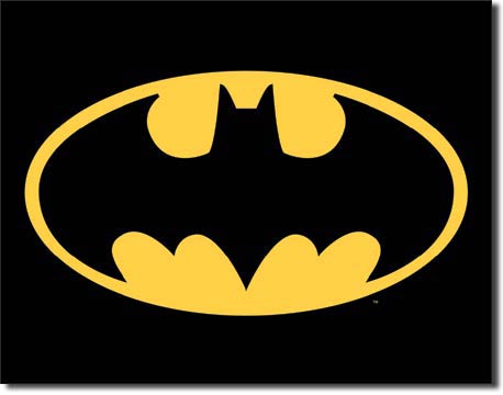 new batman metal sign wall art dc comics character man cave 16width x 12.5height cartoon novelty