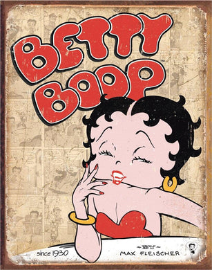 New ’Betty Boop’ Vantage Cartoon Legend. Wall Décor Metal Sign. 12.5’’W x 16’’H. - Metal Sign