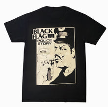 Load image into Gallery viewer, New ’Black Flag - Police Story’ Unisex Silkscreen T-Shirt. Available From Small-3XL. - Small - Men’s Short Sleeve Shirt
