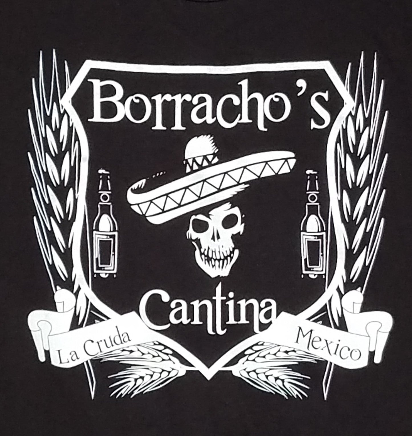 new borracho cantina men silkscreen novelty t-shirt great vacation holiday fashion available in small-3xl beer cerveza adult mexican style apparel adult shirts tops
