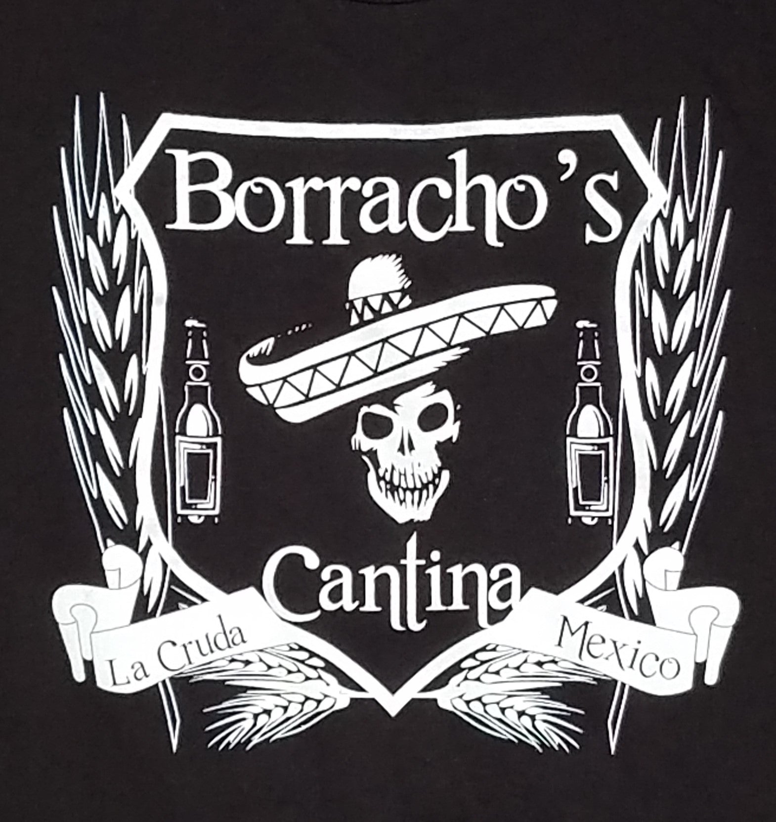 new borracho cantina men silkscreen novelty t-shirt great vacation holiday fashion available in small-3xl beer cerveza adult mexican style apparel adult shirts tops