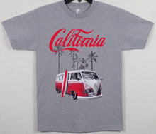 Load image into Gallery viewer, new California dreaming with vw bus men silkscreen t-shirt available in small-3xl apparel unisex adult shirts tops
