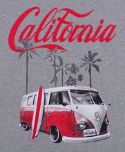 Load image into Gallery viewer, new California dreaming with vw bus men silkscreen t-shirt available in small-3xl apparel unisex adult shirts tops
