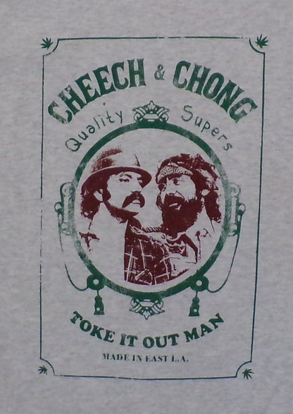 New ’Cheech & Chong - Toke It Out’ Zig Zag Unisex Silkscreen T-Shirt. Available From Small-3XL. - Men’s Short Sleeve