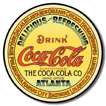 new coca cola round vintage advertising memorabilia metal sing 12 round drinks sodas decor novelty