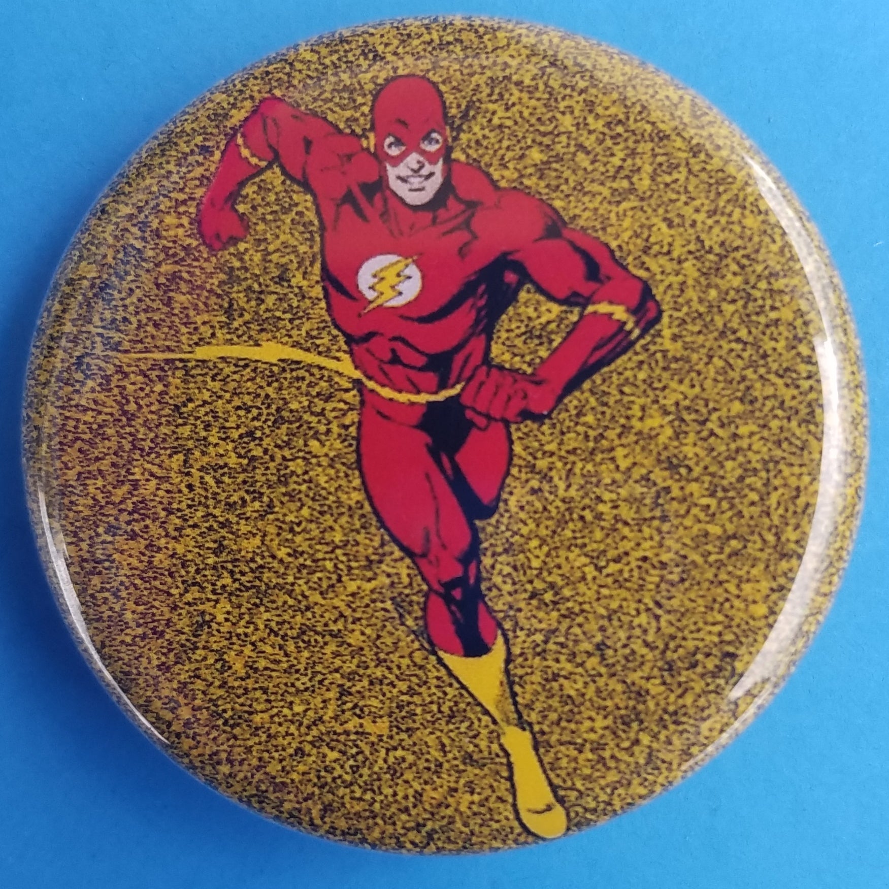 new dc comic button set of 4 fashion buttons are 1.25 inches in size Set Includes Batman Robin Swinging Catwoman With Finger In Mouth Batman Wonder Woman Superman Flash movies comics collection cartoon pinback