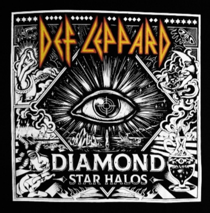 New ’Def Leppard - Diamond Eye’ Unisex Silkscreen T-Shirt. Available From Small-3XL. - Men’s Short Sleeve Shirt