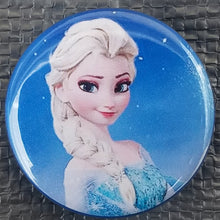Load image into Gallery viewer, new disney princesses button set of 9 buttons are 1.25 inches in size Included In Set Snow White Ariel Elsa Cinderella Jasmin Belle Aurora Pocahontas Tiana collection cartoons movies animation
