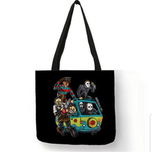 Load image into Gallery viewer, new dream machine canvas tote bags image is printed on both sides women unisex movie men horror apparel handbags
