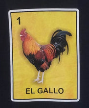 Load image into Gallery viewer, New ’El Gallo Rooster’ Loteria Style Men’s Silkscreen T-Shirt. Available From Small-3XL. - Men’s Short Sleeve Shirt
