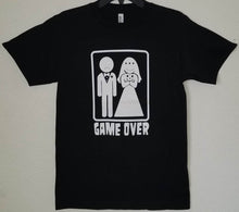 Load image into Gallery viewer, new game over funny mens silkscreen t-shirt available from smalll-2xl men funny apparel adult shirts tops humor
