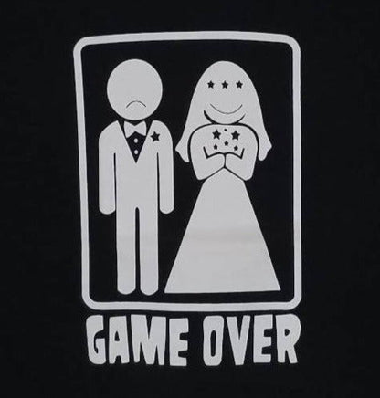 new game over funny mens silkscreen t-shirt available from smalll-2xl men funny apparel adult shirts tops humor