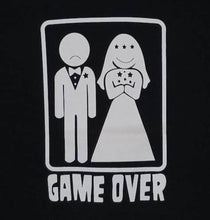 Load image into Gallery viewer, new game over funny mens silkscreen t-shirt available from smalll-2xl men funny apparel adult shirts tops humor
