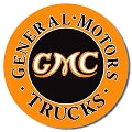 new gmc general motors trucks garage shop metal sign 12 round wall decor trucks transportation memorabilia man cave lowrider hot rod general motors dads garage cruising auto advertising novelty