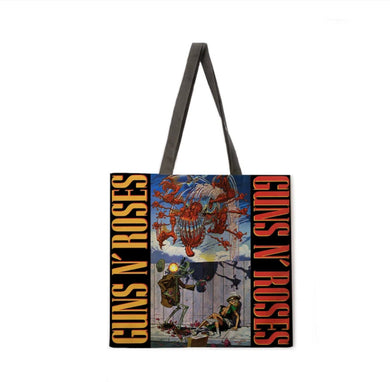 New ’Guns N’ Roses - G N’ R Lies’ Canvas Tote Bags. Image Is Printed On Both Sides. - Handbags