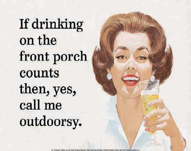 new if drinking on the front metal wall art sign 16width x 12.5height women wine decor alcohol novelty