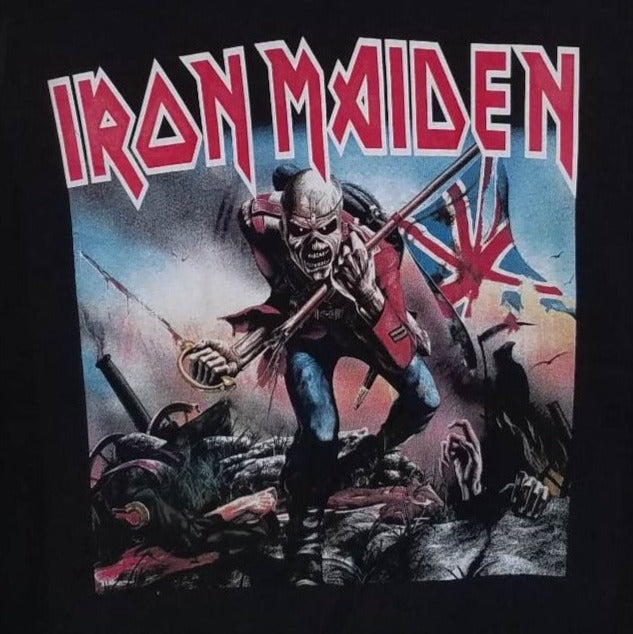 new iron maiden trooper unisex silkscreen t-shirt available from small-2xl women unisex music men hard rock apparel adult shirts tops