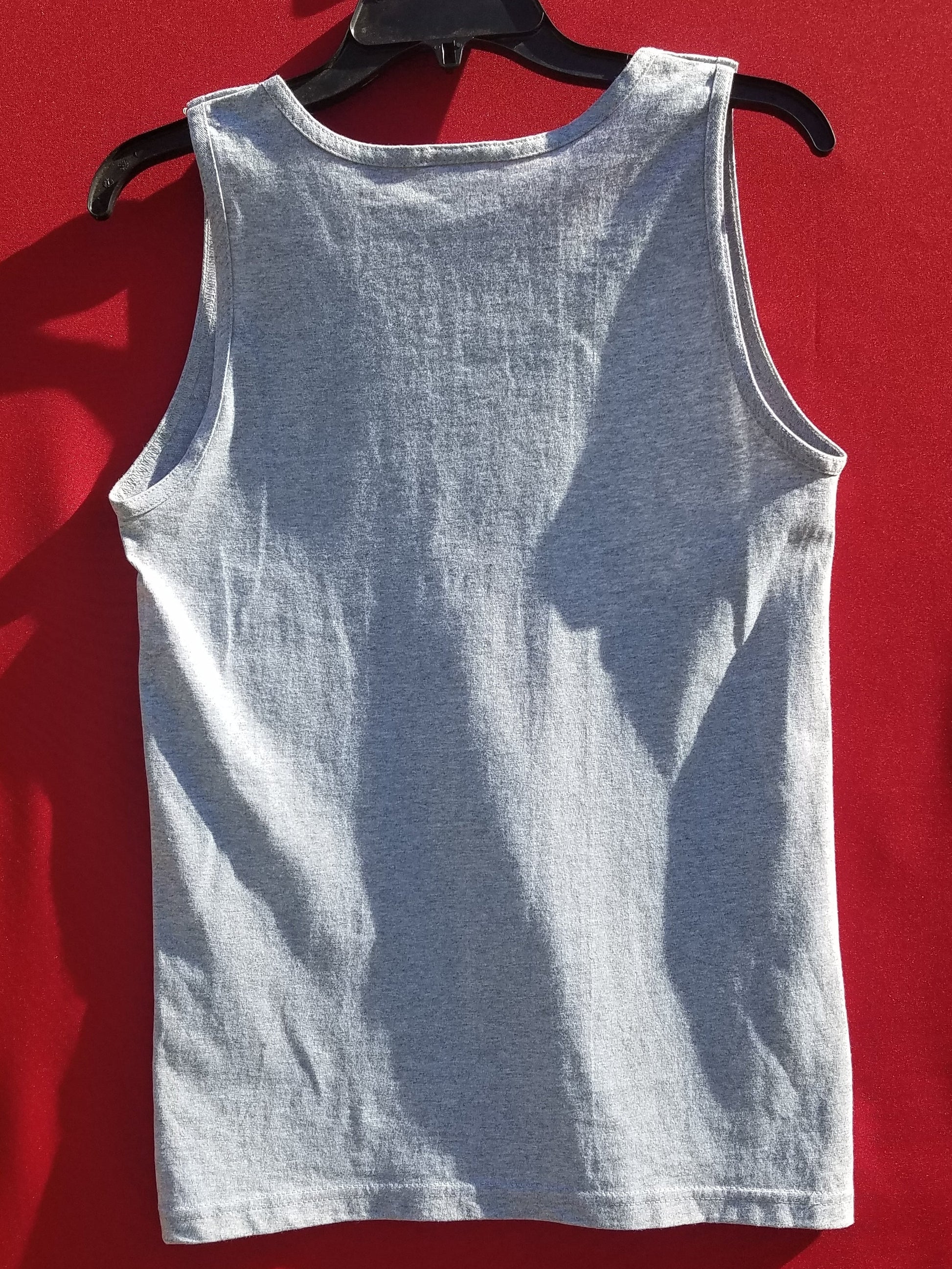 new johnny cash middle finger flipping off mens silkscreen tank top available from small-3xl music men apparel adult shirts tops
