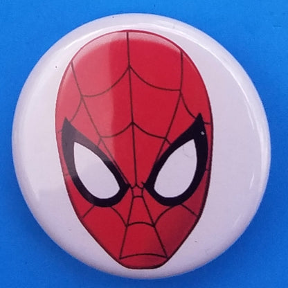 new justice league button set of 4 fashion buttons are 1.25 inches in size Set Includes Captain America Shield Deadpool Face Harley Quinn Skeleton Head Spiderman Head patriotic movie collection cartoon pinback