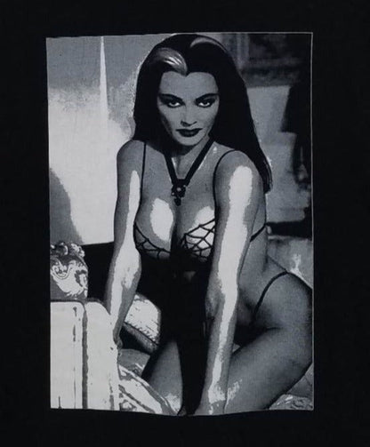 new lily munster unisex silkscreen t-shirt available from small-3xl women unisex vintage hollywood men apparel adult the munsters shirts tops