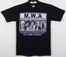 Load image into Gallery viewer, New ’M. W. A. Mexican With Attitude’ Unisex Silkscreen T-Shirt. Available From Small-3XL. - Small - Men’s Short Sleeve
