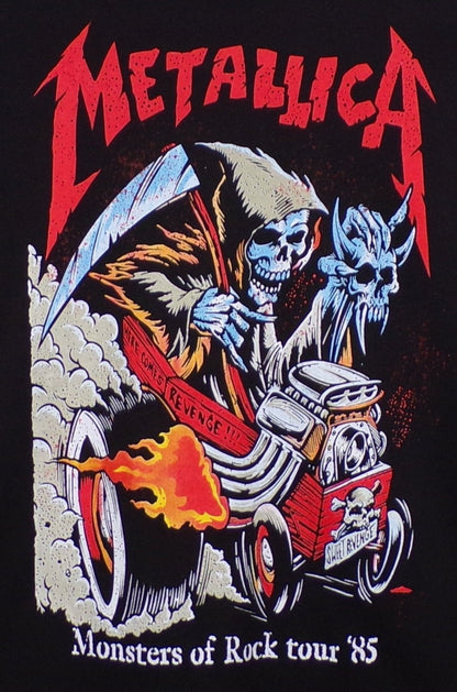 New ’Metallica - Monsters Of Rock Tour 1985’’ Unisex Silkscreen T-Shirt. Available From Small-2XL. - Men’s Short Sleeve