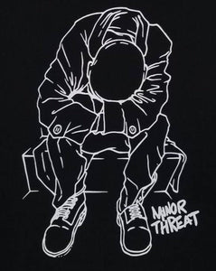 new minor threat headless bowing head mens silkscreen t-shirt 80s hardcore punk available from small-3xl women unisex music apparel adult shirts tops