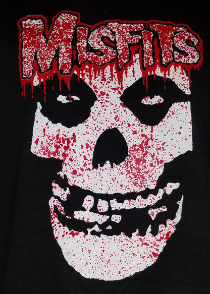 new misfits bloody ghost face mens silkscreen t-shirt available from small-3xl women unisex music men fiend face bloody apparel adult shirts tops