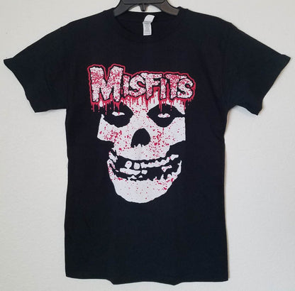 new misfits bloody ghost face mens silkscreen t-shirt available from small-3xl women unisex music men fiend face bloody apparel adult shirts tops