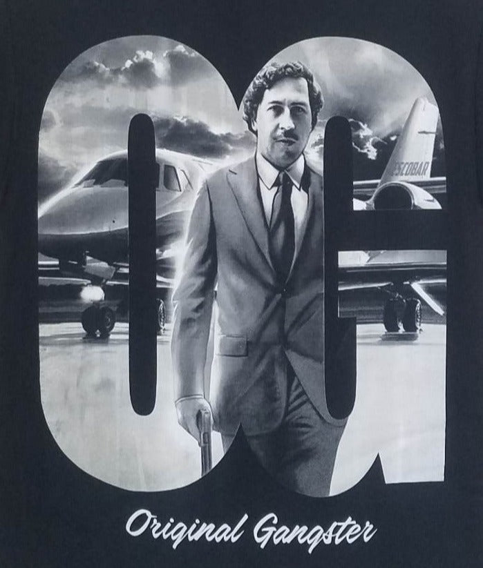 new pablo escobar original gangster unisex silkscreen t-shirt available from small-3xl women unisex pablo escabor mexican style men apparel adult shirts tops