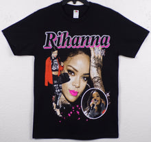 Load image into Gallery viewer, New ’Rihanna - Pink Lipstick’ Unisex Silkscreen T-Shirt. Available From Small-3XL. - Small - Men’s Short Sleeve Shirt
