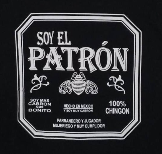 new soy el patron mens silkscreen t-shirt available from small-3xl mexican style men apparel adult shirts tops
