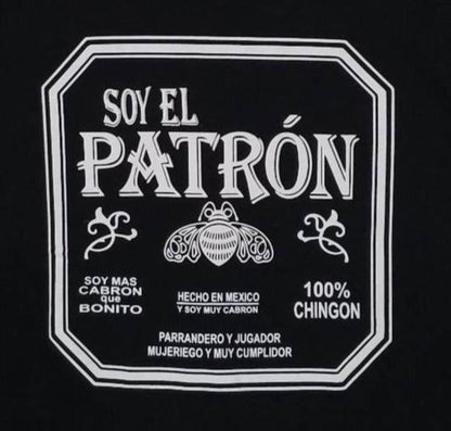 new soy el patron mens silkscreen t-shirt available from small-3xl mexican style men apparel adult shirts tops