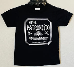New ’Soy El Patroncito’ Youth Silkscreen T-Shirt. Youth Silkscreen T-Shirt. Available In XS-XL Youth. - Youth XS