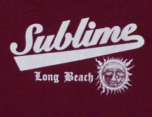 New ’Sublime (Burgundy)’ Youth Silkscreen Band T-Shirt. Available In XS-XL Youth. - Youth Regular Shirt.