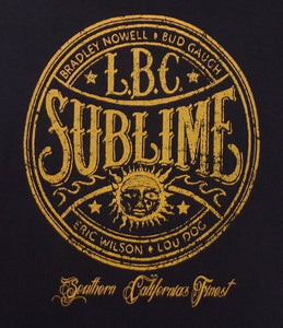 new sublime with gold seal mens silkscreen band t-shirt available in small-3xl women unisex music men apparel adult shirts tops