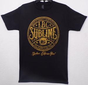 new sublime with gold seal mens silkscreen band t-shirt available in small-3xl women unisex music men apparel adult shirts tops