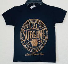 Load image into Gallery viewer, new sublime with gold seal youth silkscreen band t-shirt available in xs-xl youth girls unisex music boy apparel kids shirts tops
