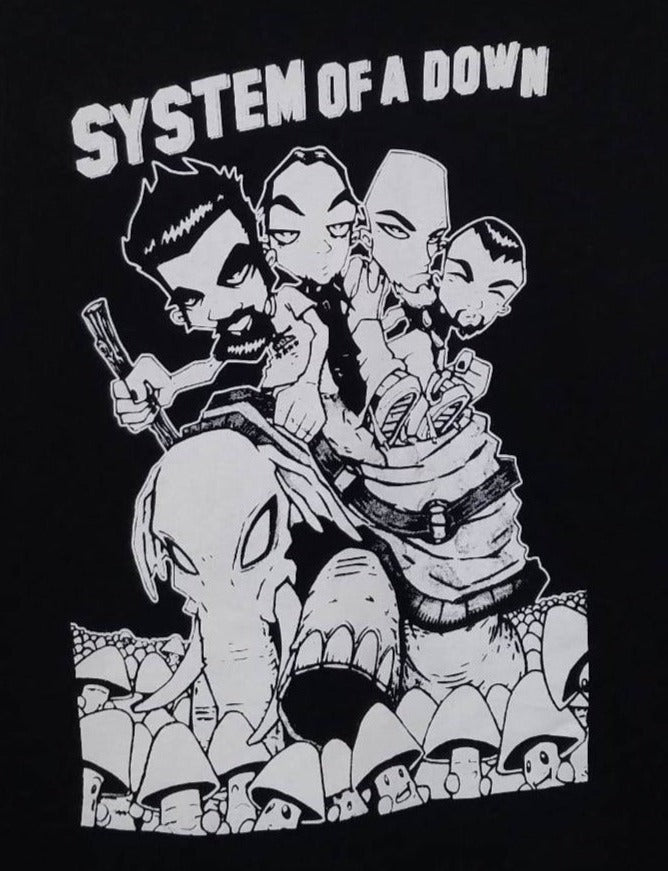 new system of the down riding elephant mens silkscreen t-shirt available from small-3xl women unisex music metal men apparel adult shirts tops