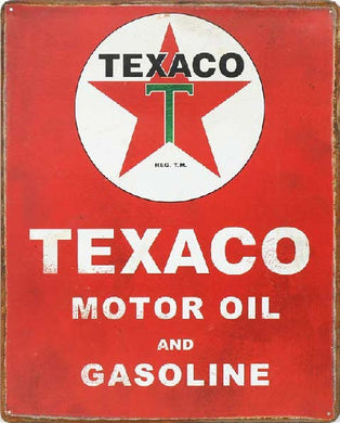 new texaco motor oil and gasoline garage man cave wall decor 12.5width x 16height women unisex transportation texaco motor oil men man cave cars novelty
