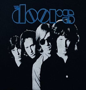 new the doors with blue writing youth silkscreen t-shirt available in xs-xl youth unisex music movie kids girls boys apparel shirts tops