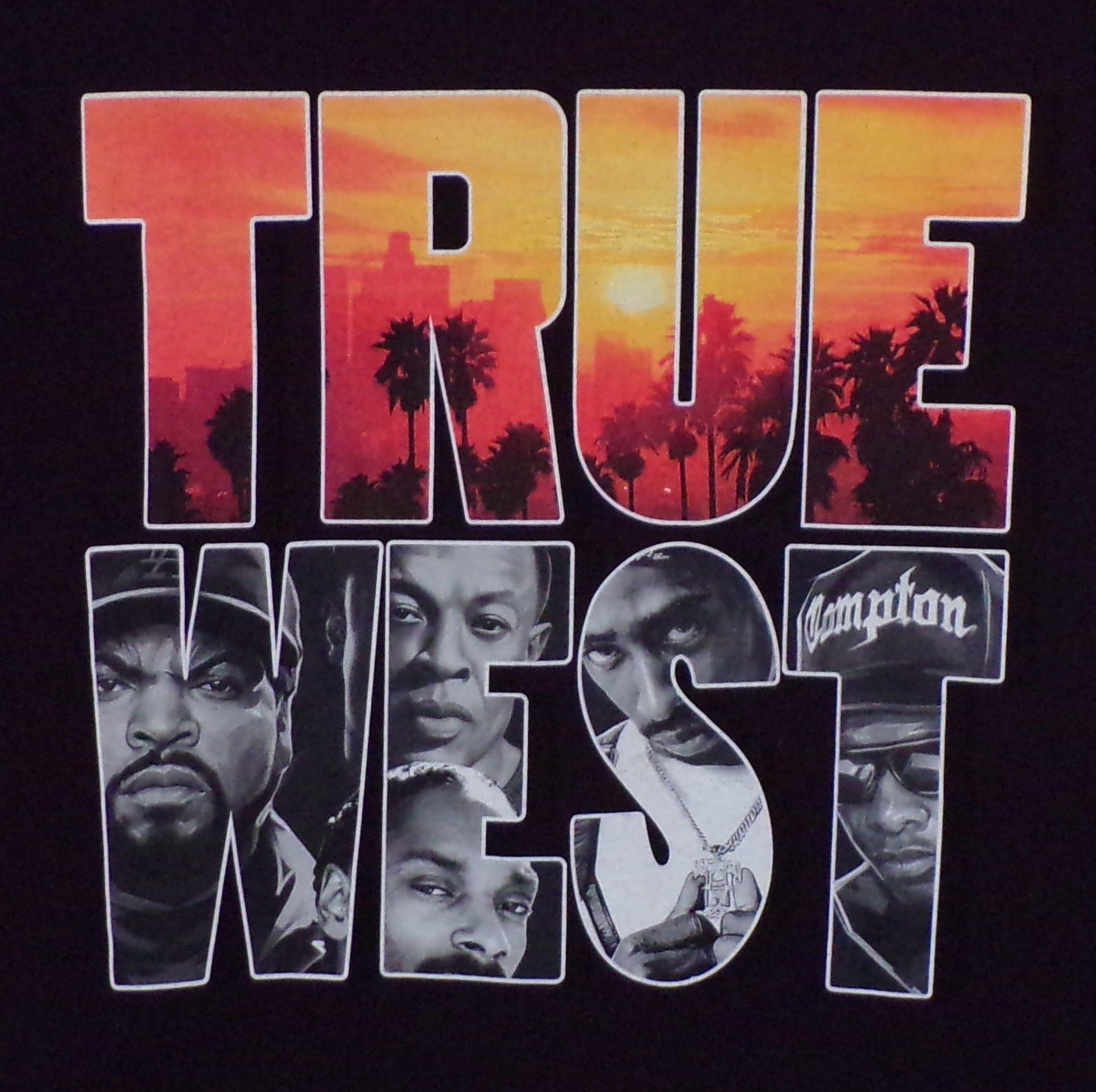 New ’True West Rap Artist’ Unisex Silkscreen T-Shirt. Available From Small-3XL. - Men’s Short Sleeve Shirt