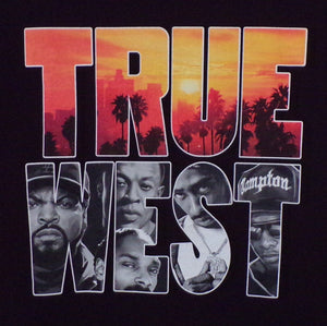 New ’True West Rap Artist’ Unisex Silkscreen T-Shirt. Available From Small-3XL. - Men’s Short Sleeve Shirt