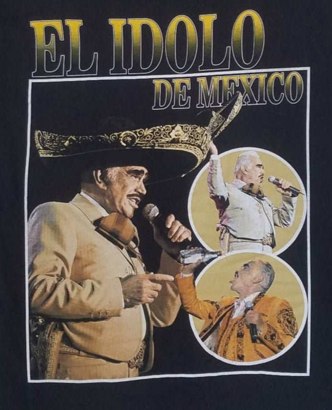 new vicente fernandez el idolo de mexico unisex silkscreen t-shirt available from small-3xl women unisex music men mariachi apparel adult shirts tops
